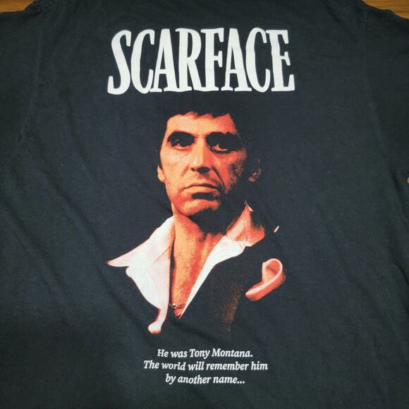 Scarface SS Black Unisex Tee "..Remember Him By Another Name" - Size Large - Picture 2 of 5